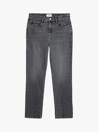 HUSH Laurie Straight Jeans, Washed Grey