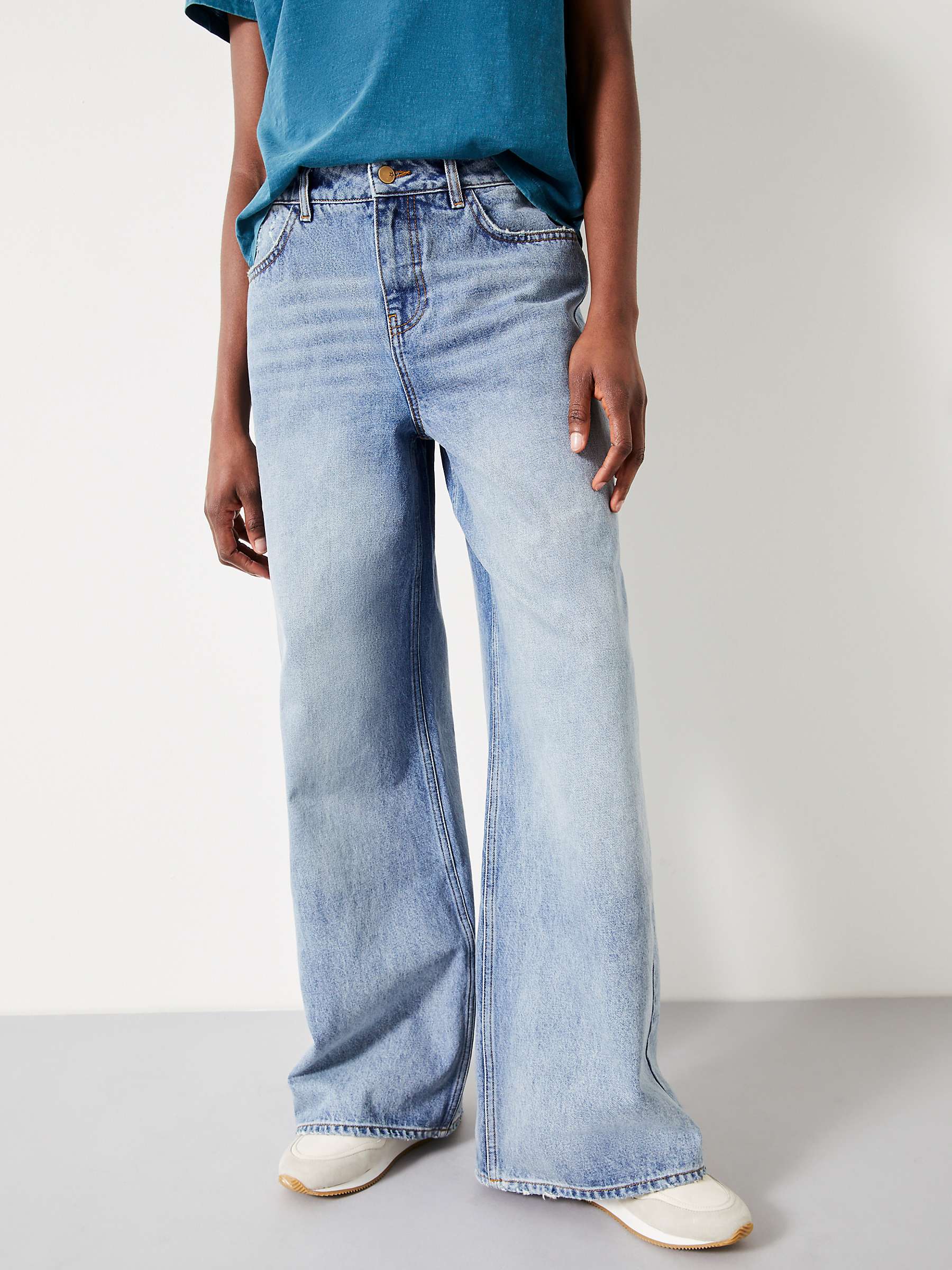 Buy HUSH Abi Wide Leg Jeans Online at johnlewis.com