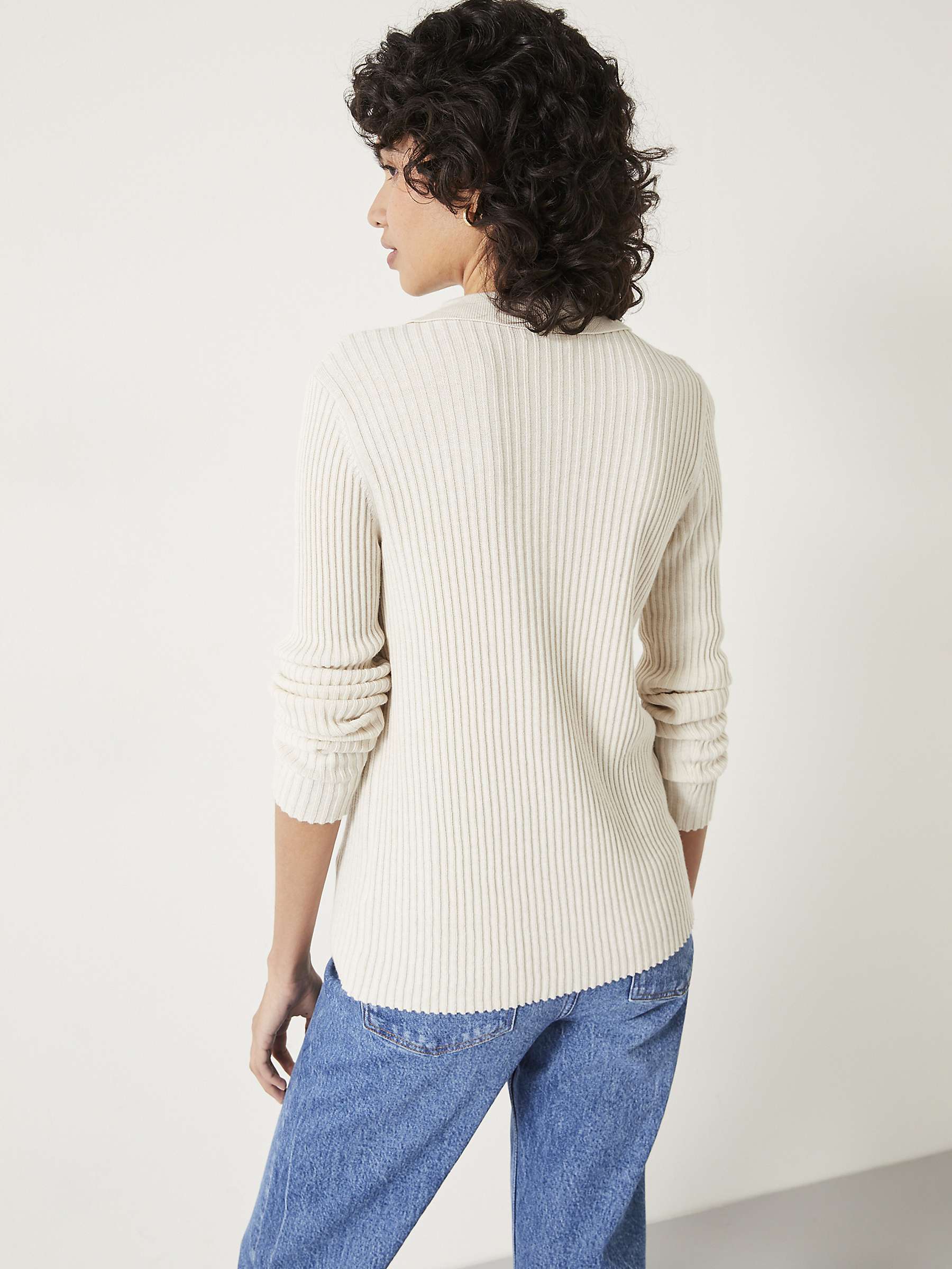 Buy HUSH Miquita Collared Knitted Cardigan Online at johnlewis.com