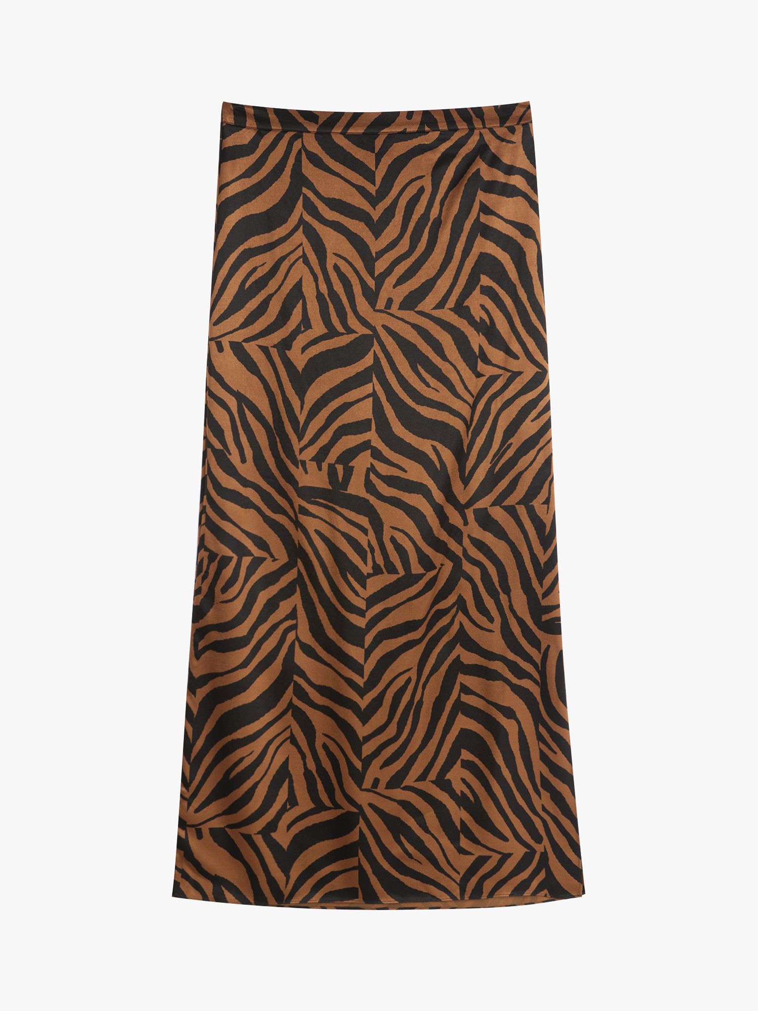 Buy HUSH Gia Side Split Zebra Print Maxi Skirt, Multi Online at johnlewis.com