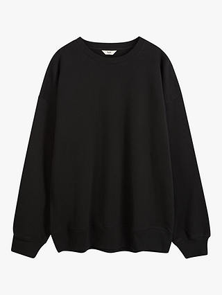 HUSH Quaden Long Sleeve Sweatshirt, Black