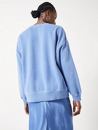 HUSH Quaden Long Sleeve Sweatshirt, Mid Blue