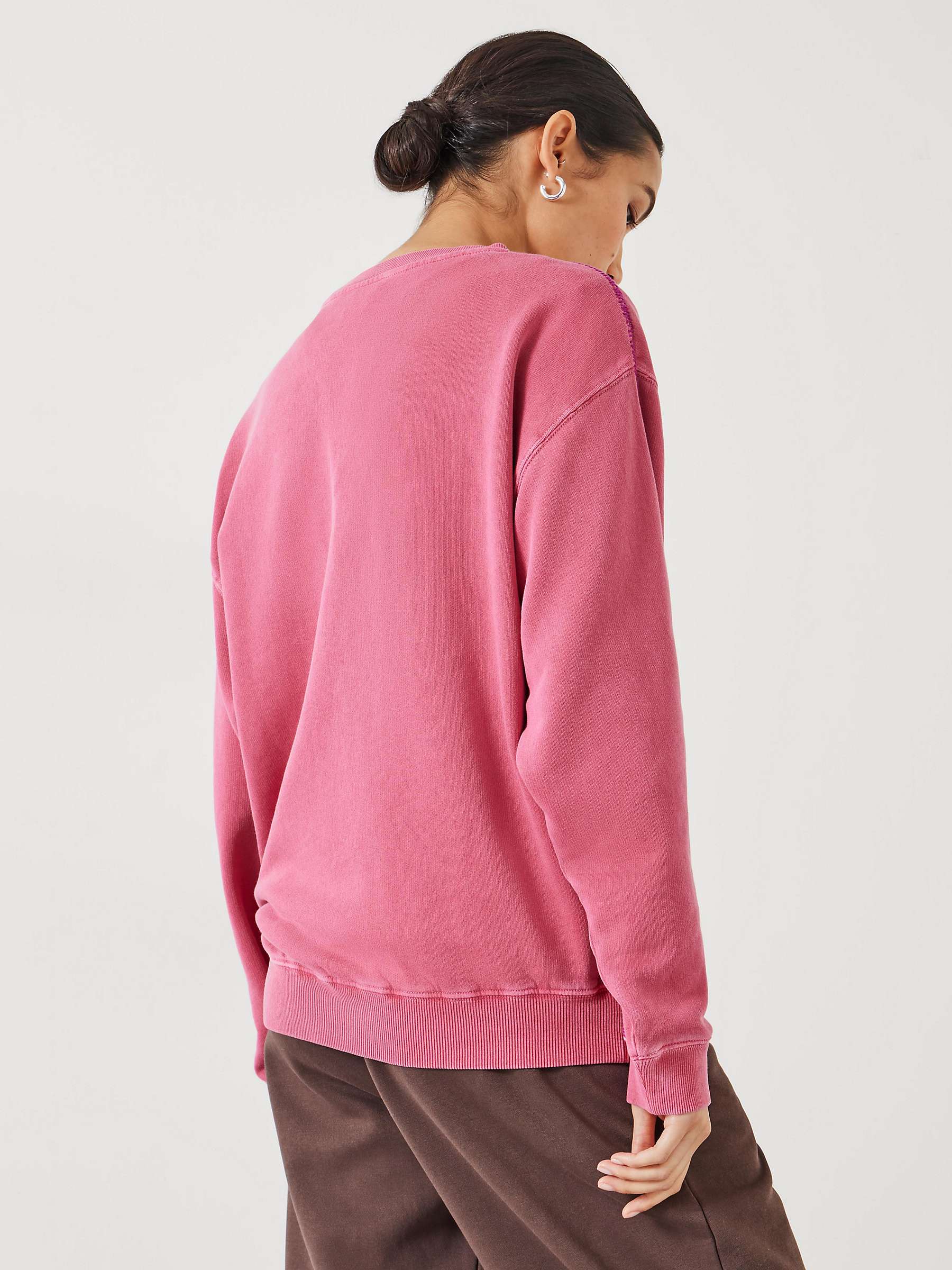 Buy HUSH Contrast Stitch Detail Sweatshirt Online at johnlewis.com