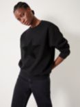 HUSH Simran Star Sweatshirt, Black