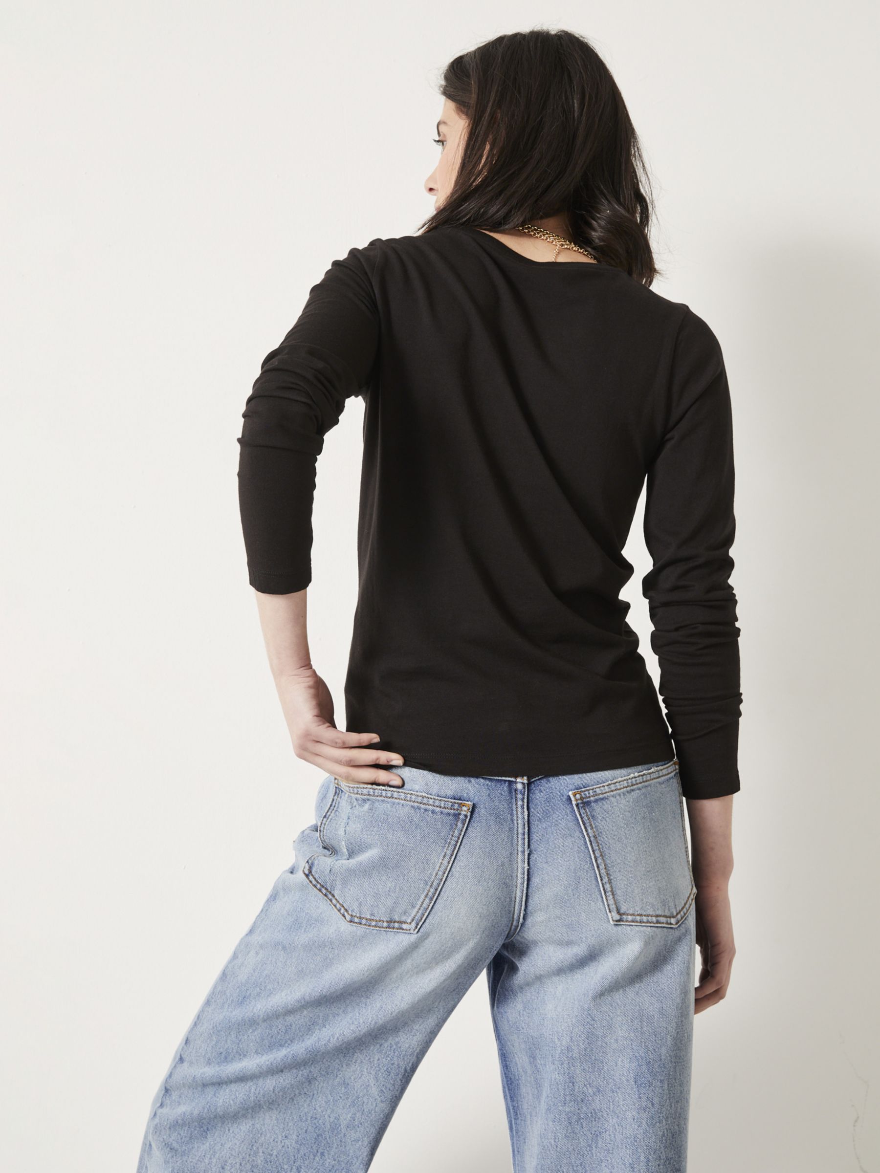 Buy HUSH Anna Slim Fit Long Sleeve T-Shirt Online at johnlewis.com