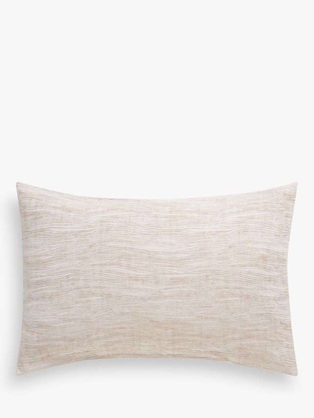 John Lewis Undeniable Ripple Standard Pillowcase, Natural