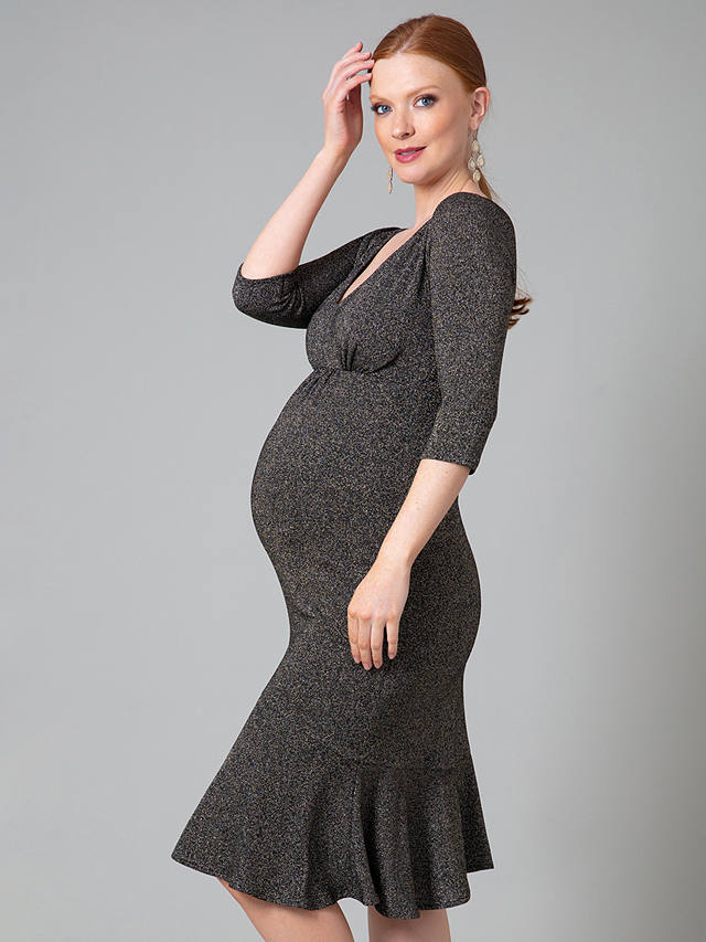 Tiffany Rose Stella Maternity Gown Dress, Sparkle Black