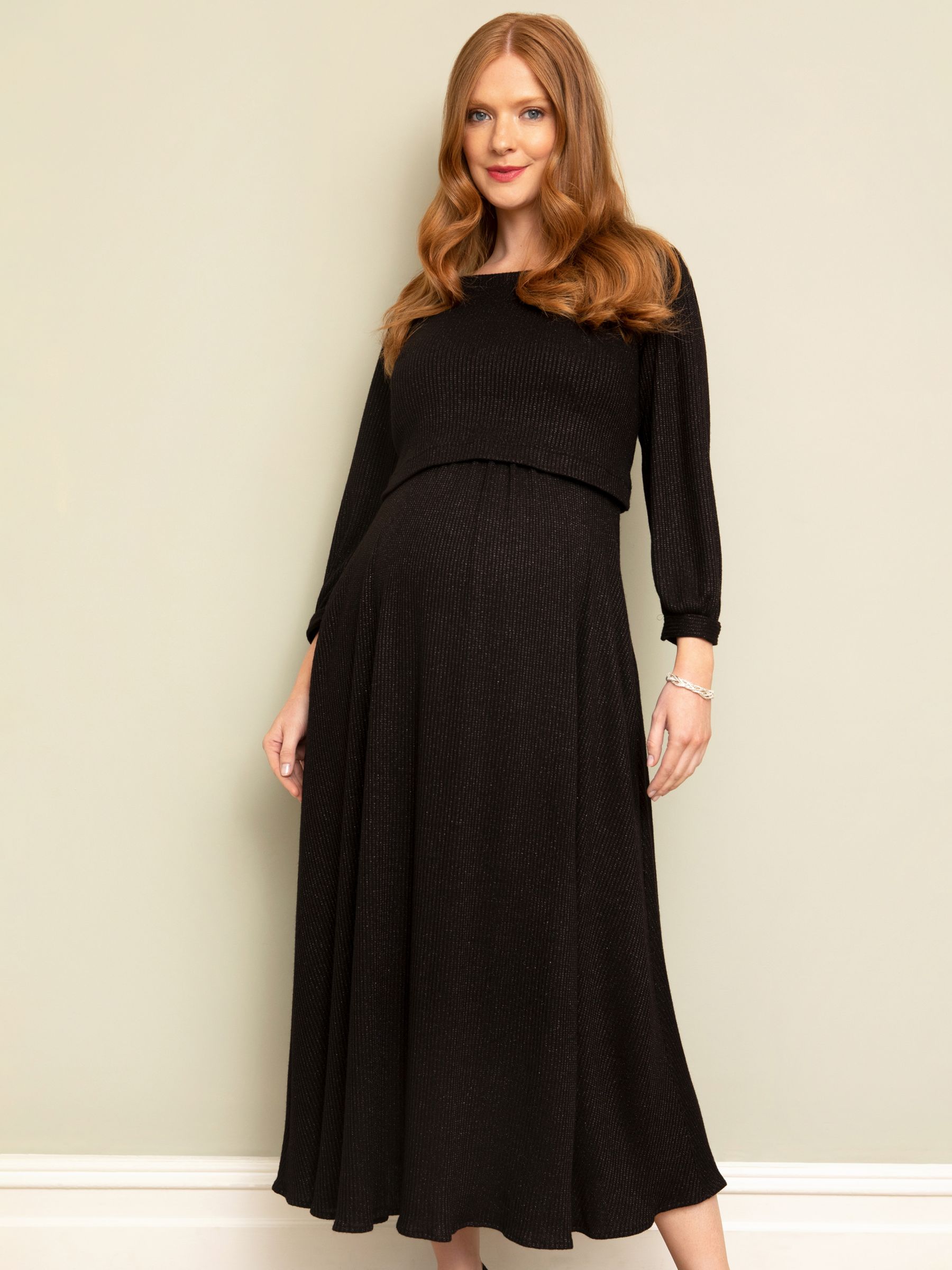 Francesca Maternity Maxi Dress Champagne - Maternity Wedding Dresses,  Evening Wear and Party Clothes by Tiffany Rose US