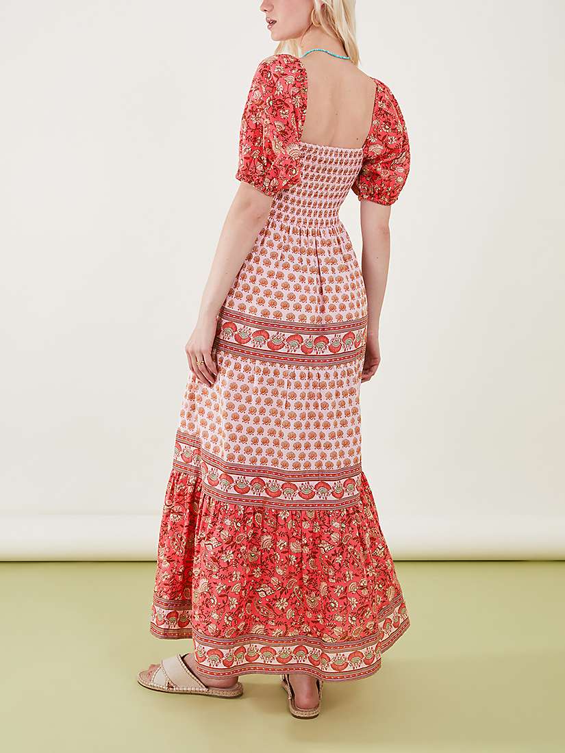 Buy Accessorize Shells Print Puff Sleeve Maxi Dress, Multi Online at johnlewis.com