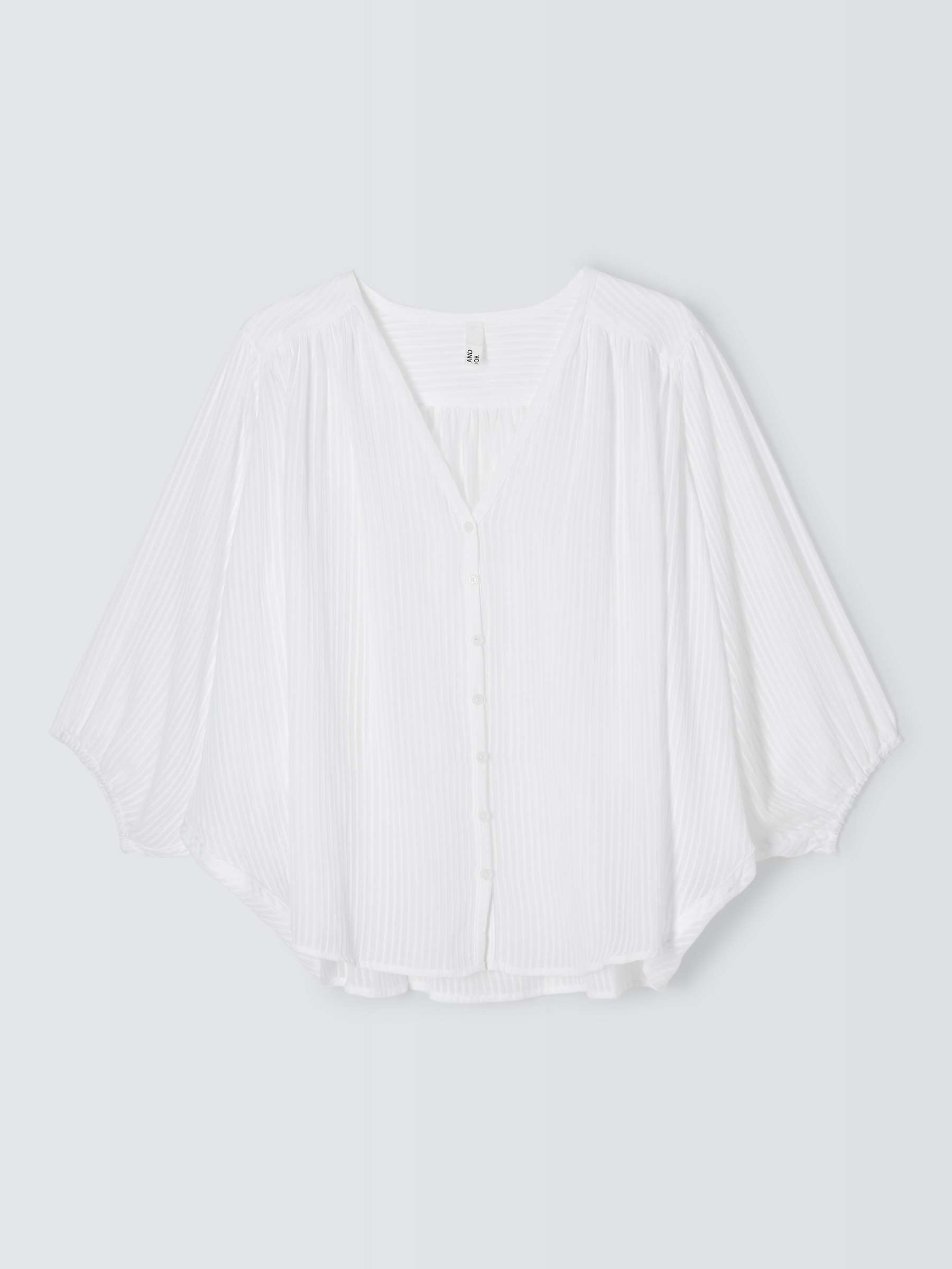 Buy AND/OR Katya Stripe Shirt, White Online at johnlewis.com