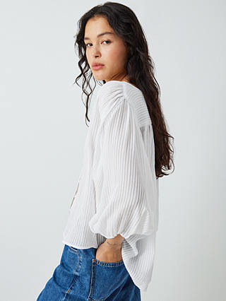 AND/OR Katya Stripe Shirt, White