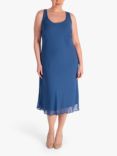 chesca Bias Cut Midi Dress, Bluebird