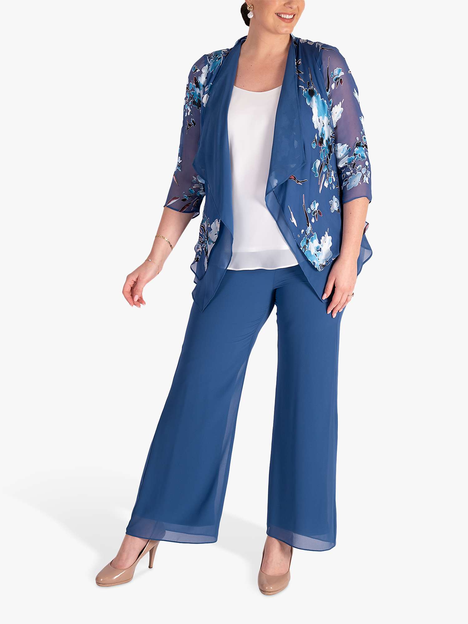 Buy chesca Jersey Lined Chiffon Trousers Online at johnlewis.com