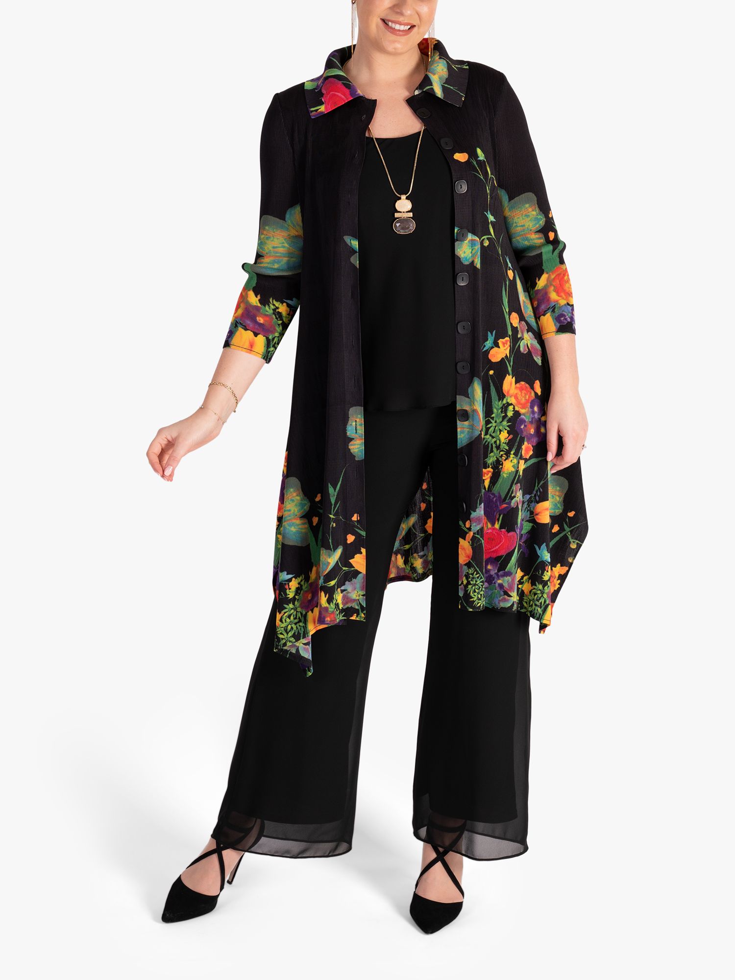 Buy chesca Jersey Lined Chiffon Trousers Online at johnlewis.com