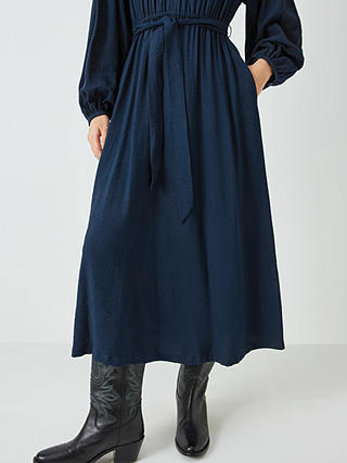 AND/OR Emily Belted Dress, Denim Blue