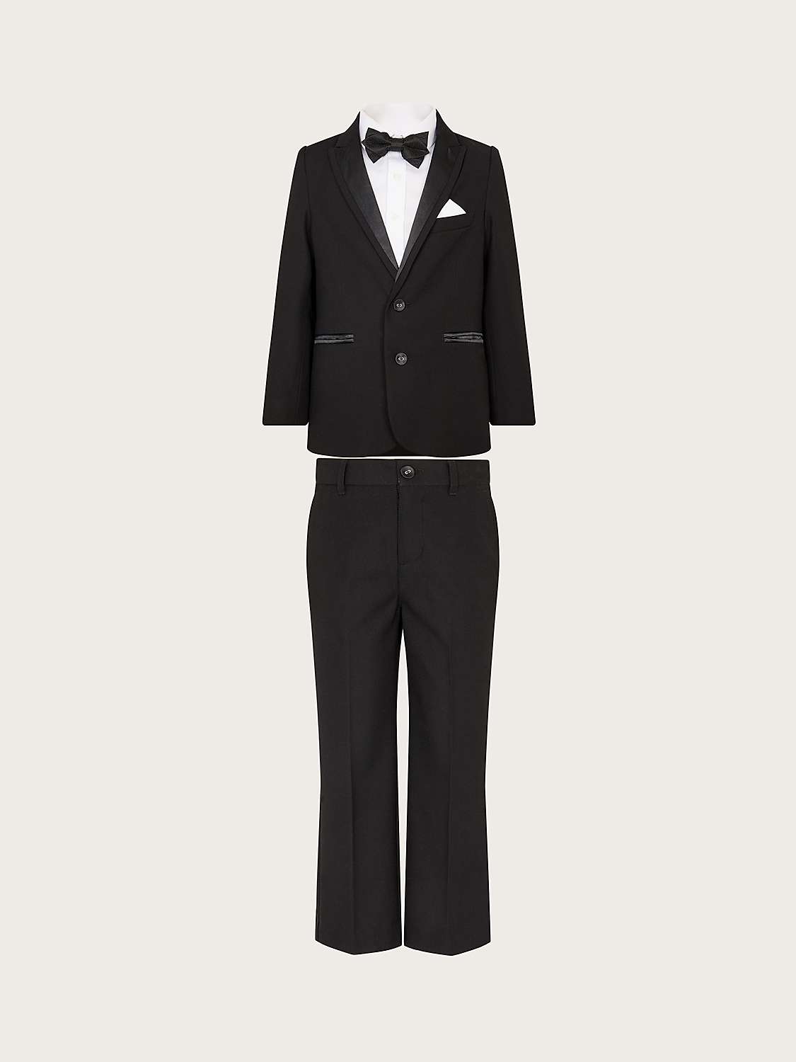 Buy Monsoon Kids' Benjamin Tuxedo 4 Piece Suit, Black Online at johnlewis.com