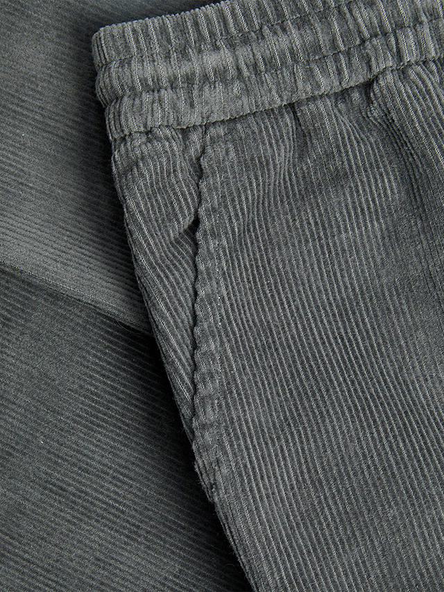 Monsoon Kids' Corduroy Pull On Trousers, Grey at John Lewis & Partners
