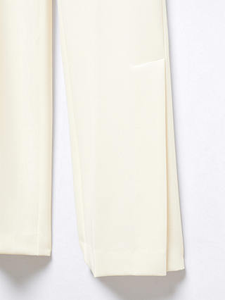 Mango Bolonia Tailored Trousers, Light Beige