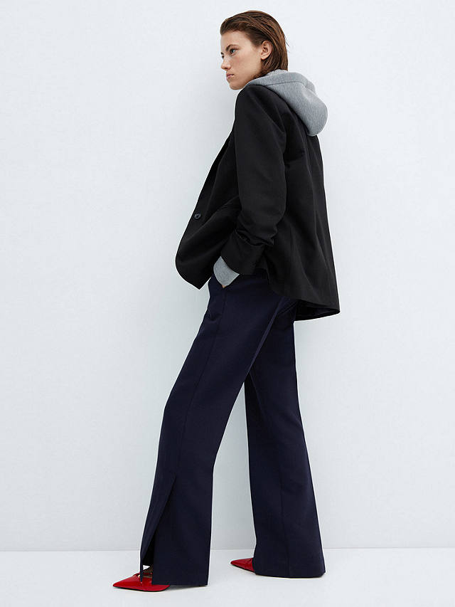 Mango Bolonia Tailored Trousers, Navy