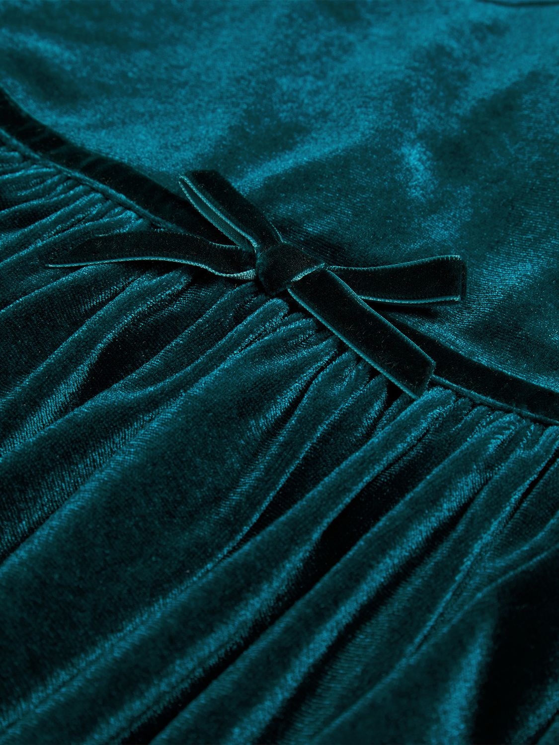 Buy Monsoon Kids' Velvet Butterfly Collar Dress, Green Online at johnlewis.com