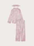 Monsoon Kids' Roses Satin Pyjamas & Mask Set, Pink