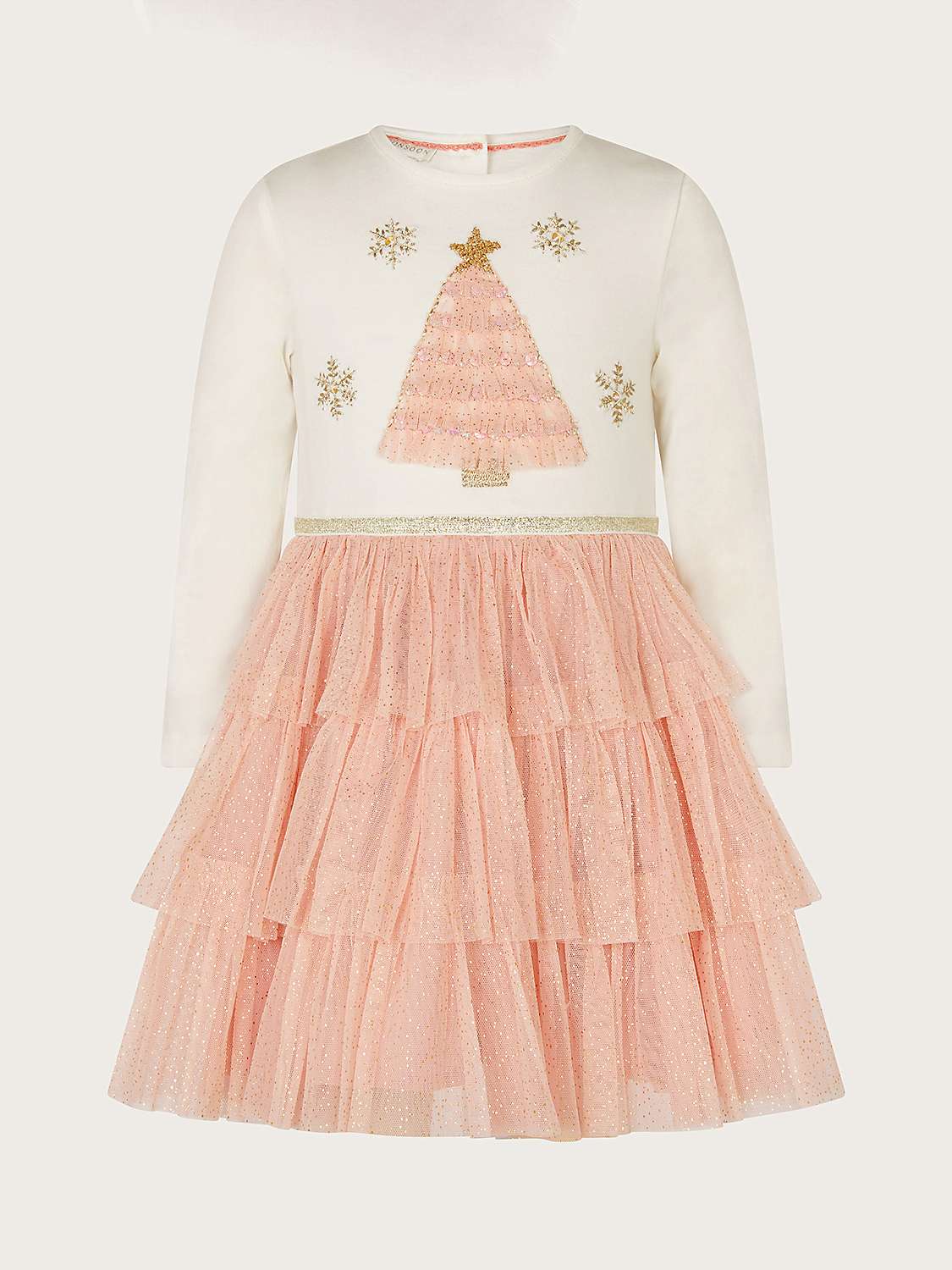 Buy Monsoon Baby Disco Christmas Tree Dress, Multi Online at johnlewis.com