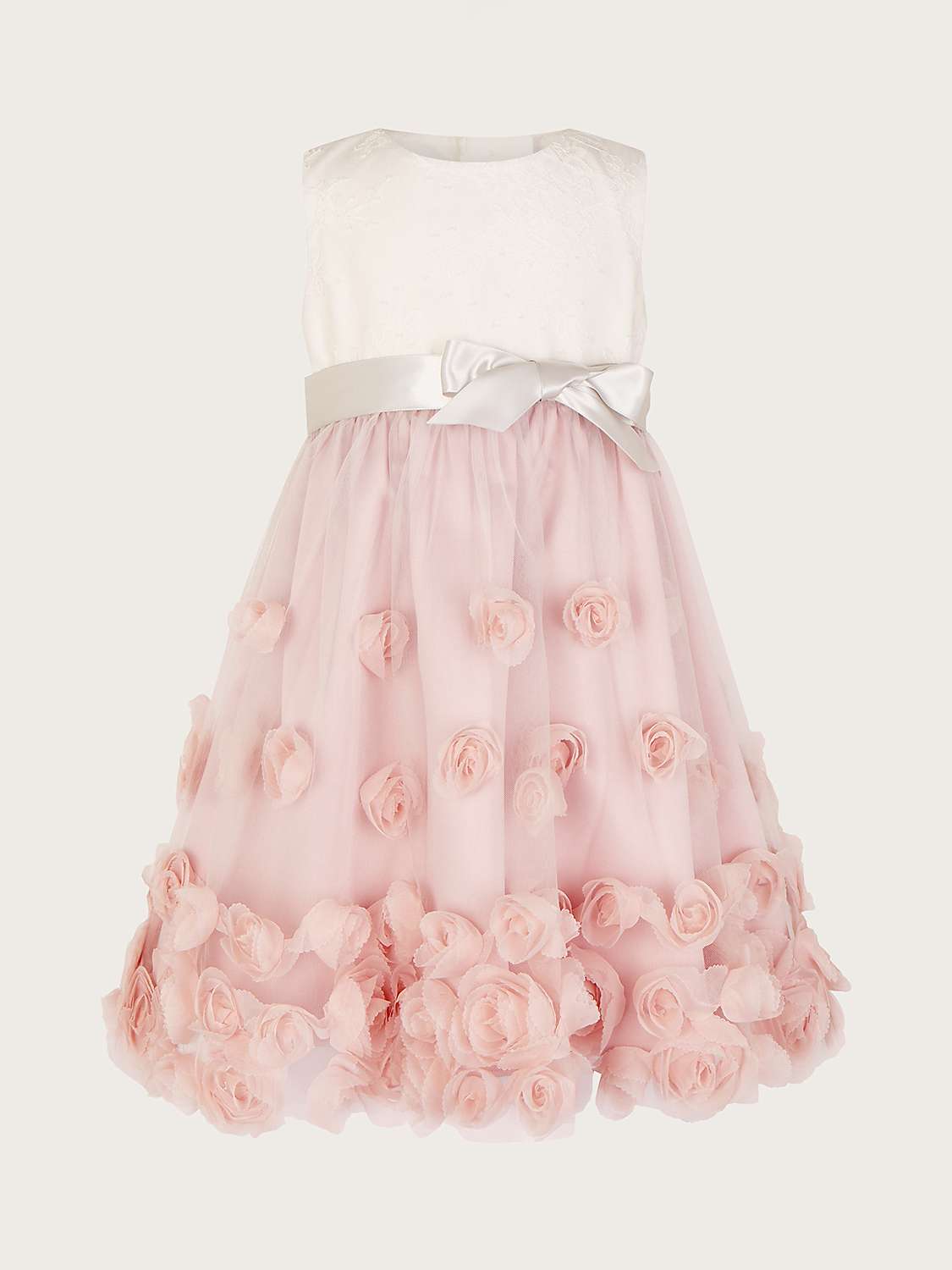 Buy Monsoon Baby Lanthe Bridesmaid Dress, Dusky Pink Online at johnlewis.com