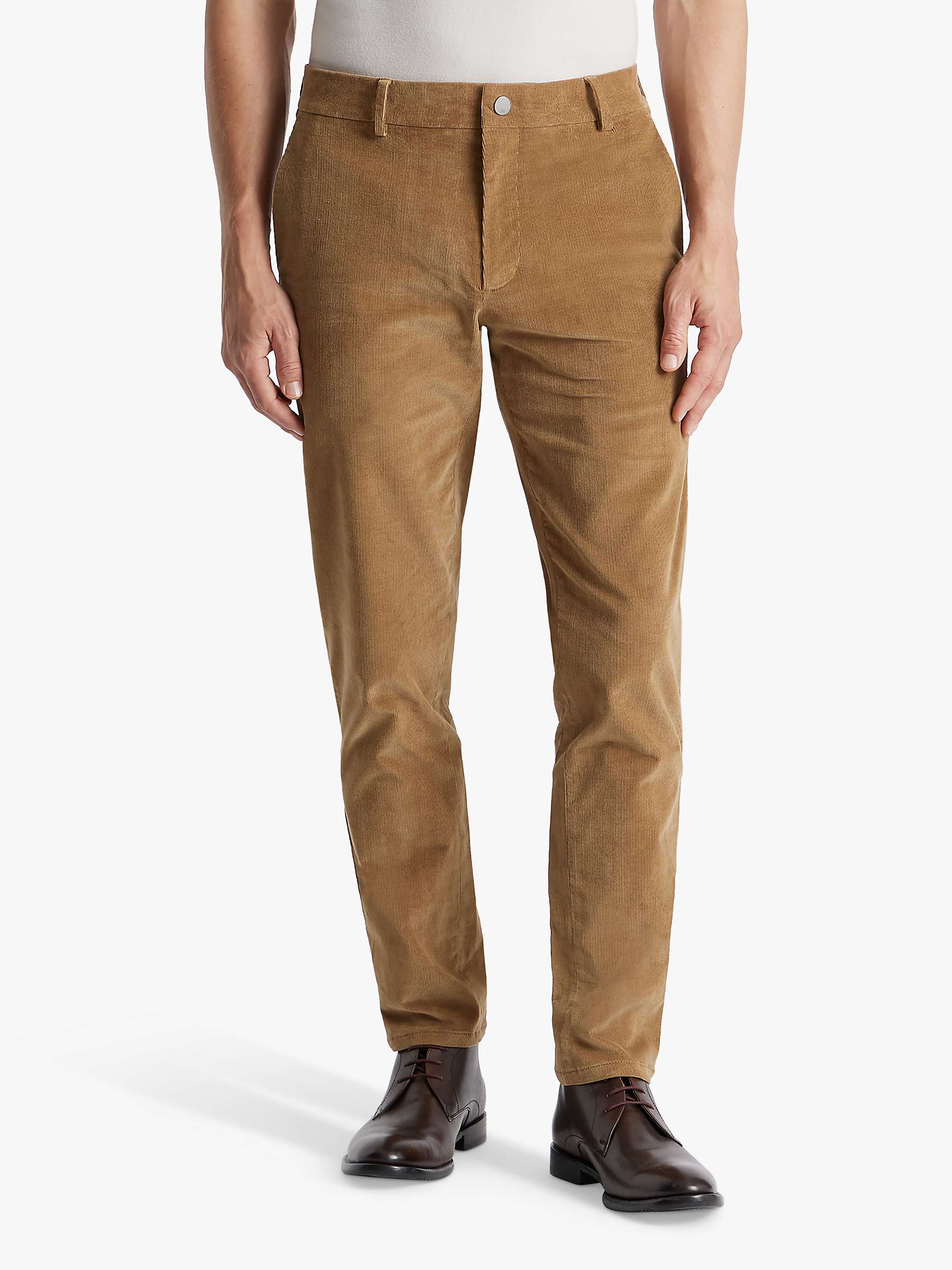 Buy SPOKE Corduroy Sharps Regular Thigh Trousers, Brown Online at johnlewis.com