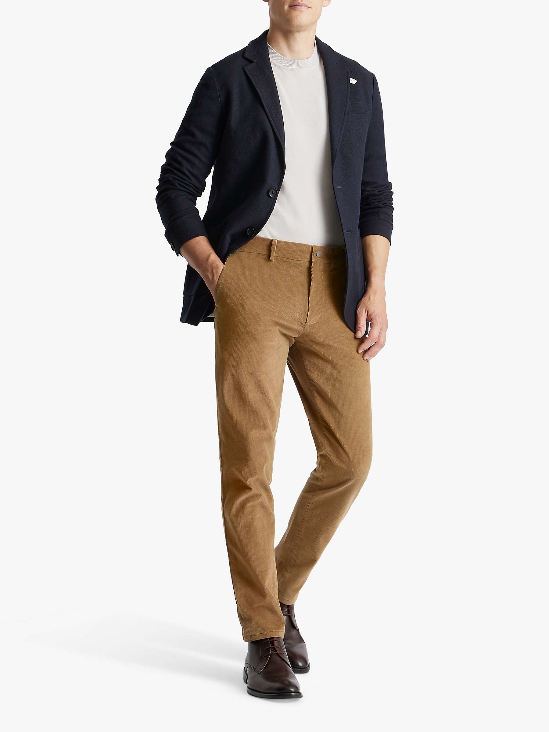 Buy SPOKE Corduroy Sharps Regular Thigh Trousers, Brown Online at johnlewis.com