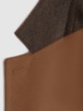 Reiss Venue Notch Flannel Suit Jacket, Tobacco