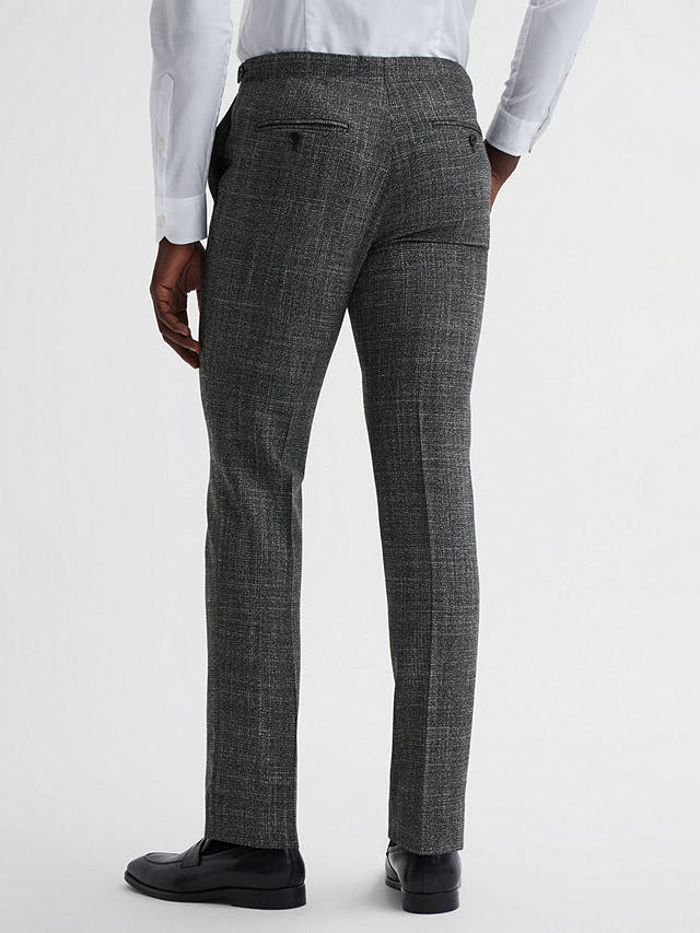 Reiss Croupier Wool Blend Suit Trousers, Charcoal at John Lewis & Partners