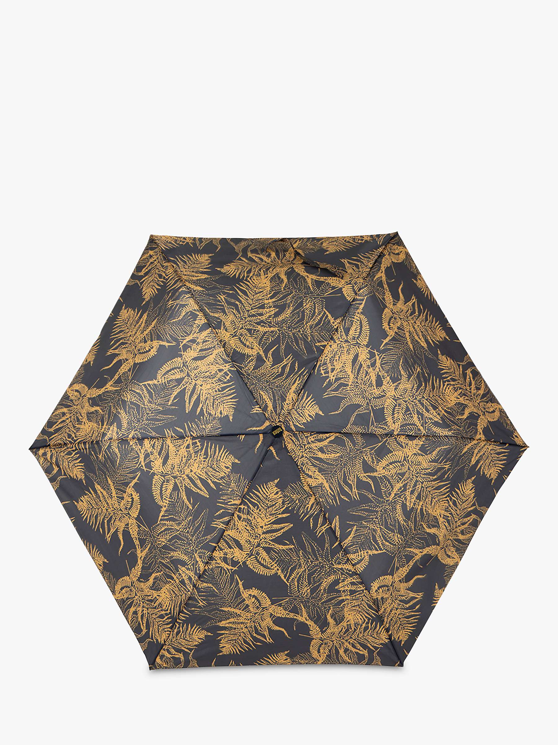 Buy totes ECO Fern Leaves Umbrella And Matching Folding Shopping Bag, Orange/Black Online at johnlewis.com