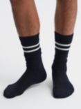 Reiss Alcott Wool & Cashmere Blend Socks, Navy