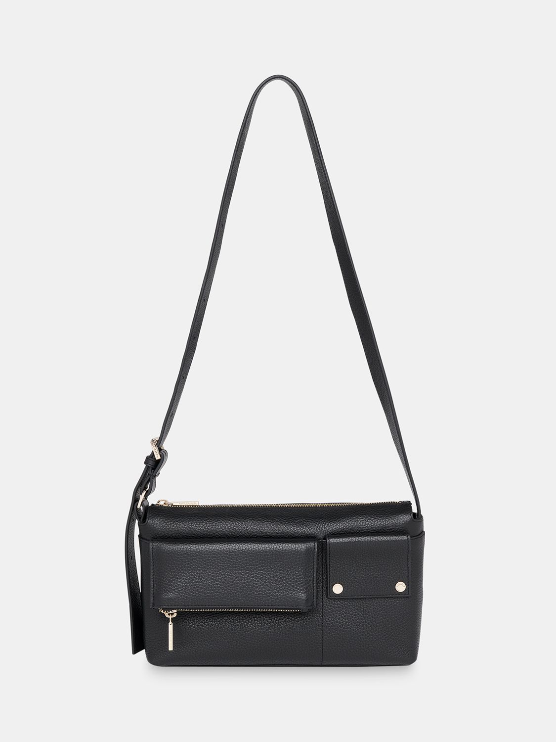 Whistles Tilda Pocket Detail Handbag, Black, One Size