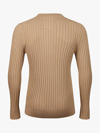 LUKE 1977 Spare Ribbed Jumper, Biscuit