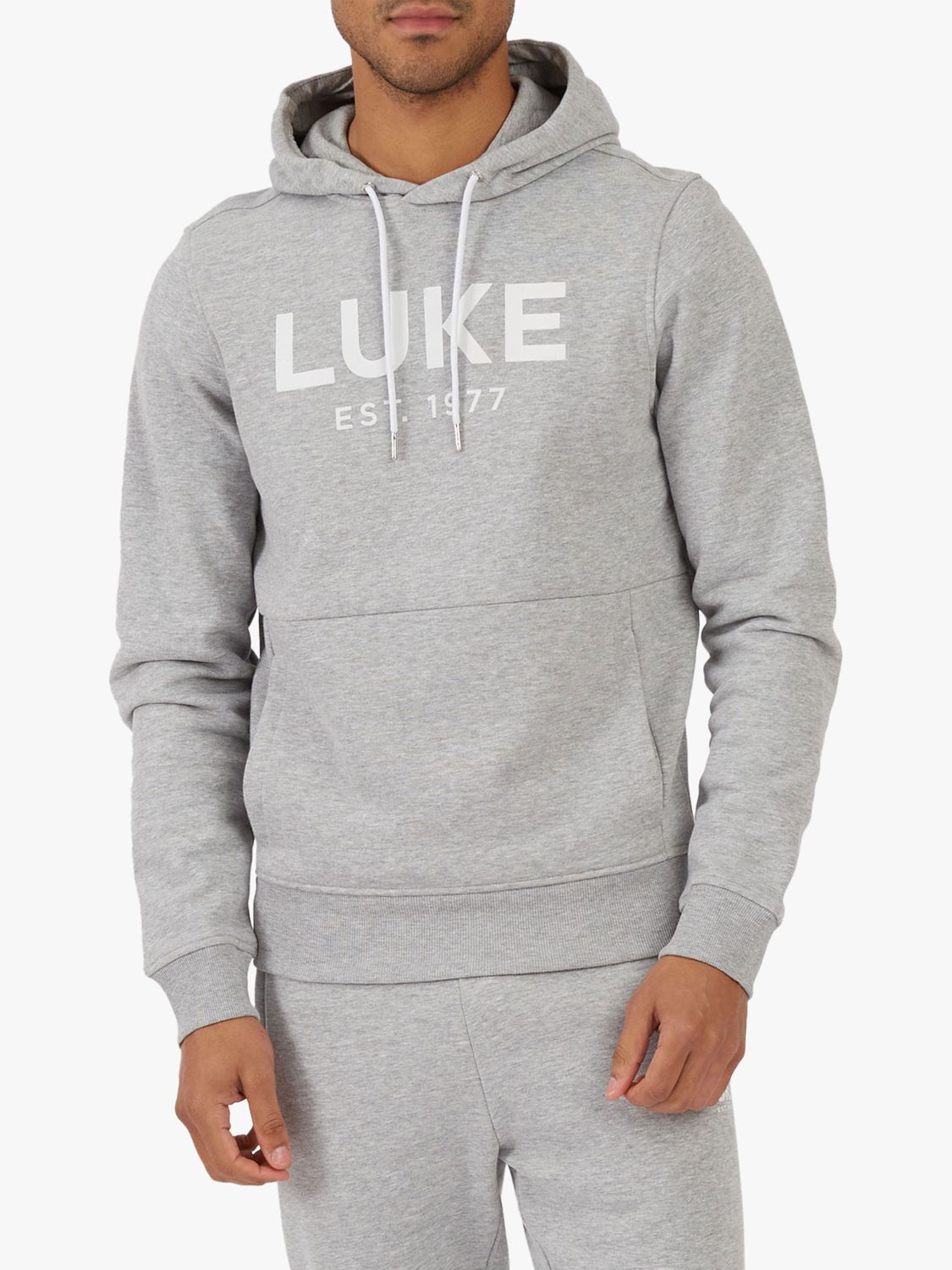 LUKE 1977 Grand Hoodie, Grey at John Lewis & Partners