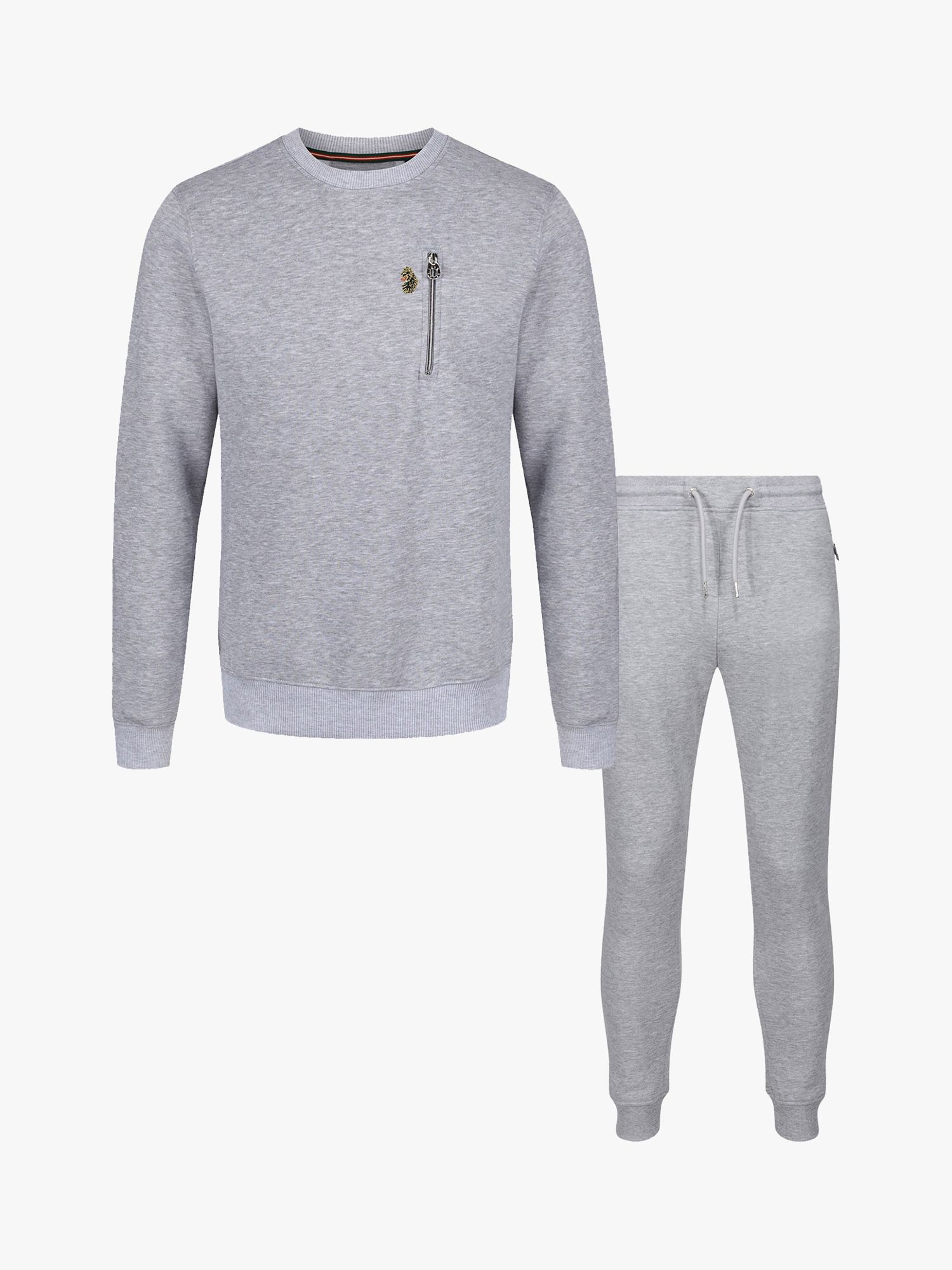 LUKE 1977 Paris And Rome Tracksuit Set, Grey at John Lewis & Partners