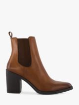 Dune Wide Fit Paice Leather Ankle Boots, Tan at John Lewis & Partners