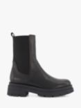 Dune Palmero Chunky Sole Leather Chelsea Boots, Black