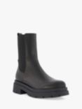 Dune Palmero Chunky Sole Leather Chelsea Boots, Black