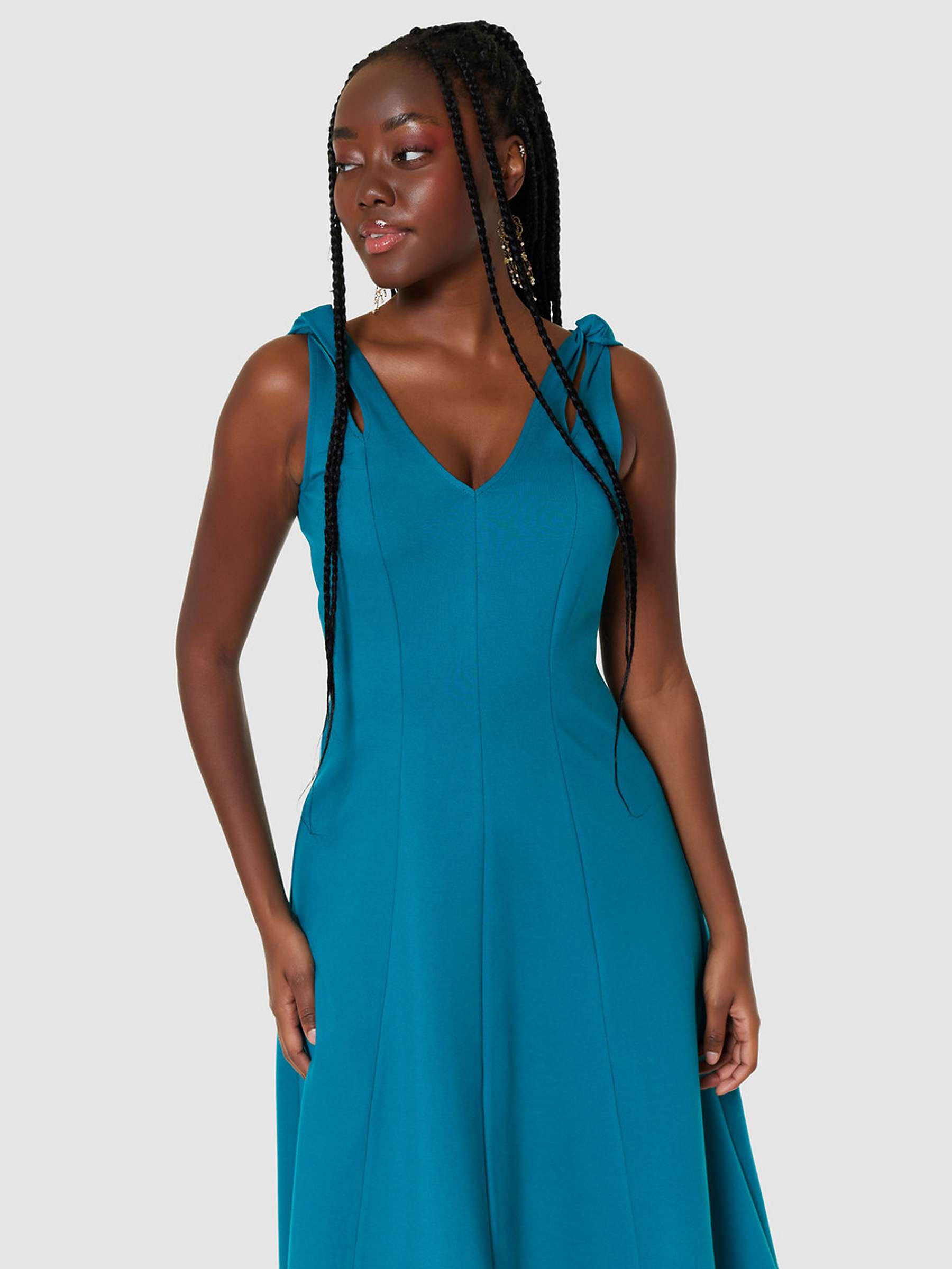 Buy Closet London Ponte Dress, Teal Online at johnlewis.com