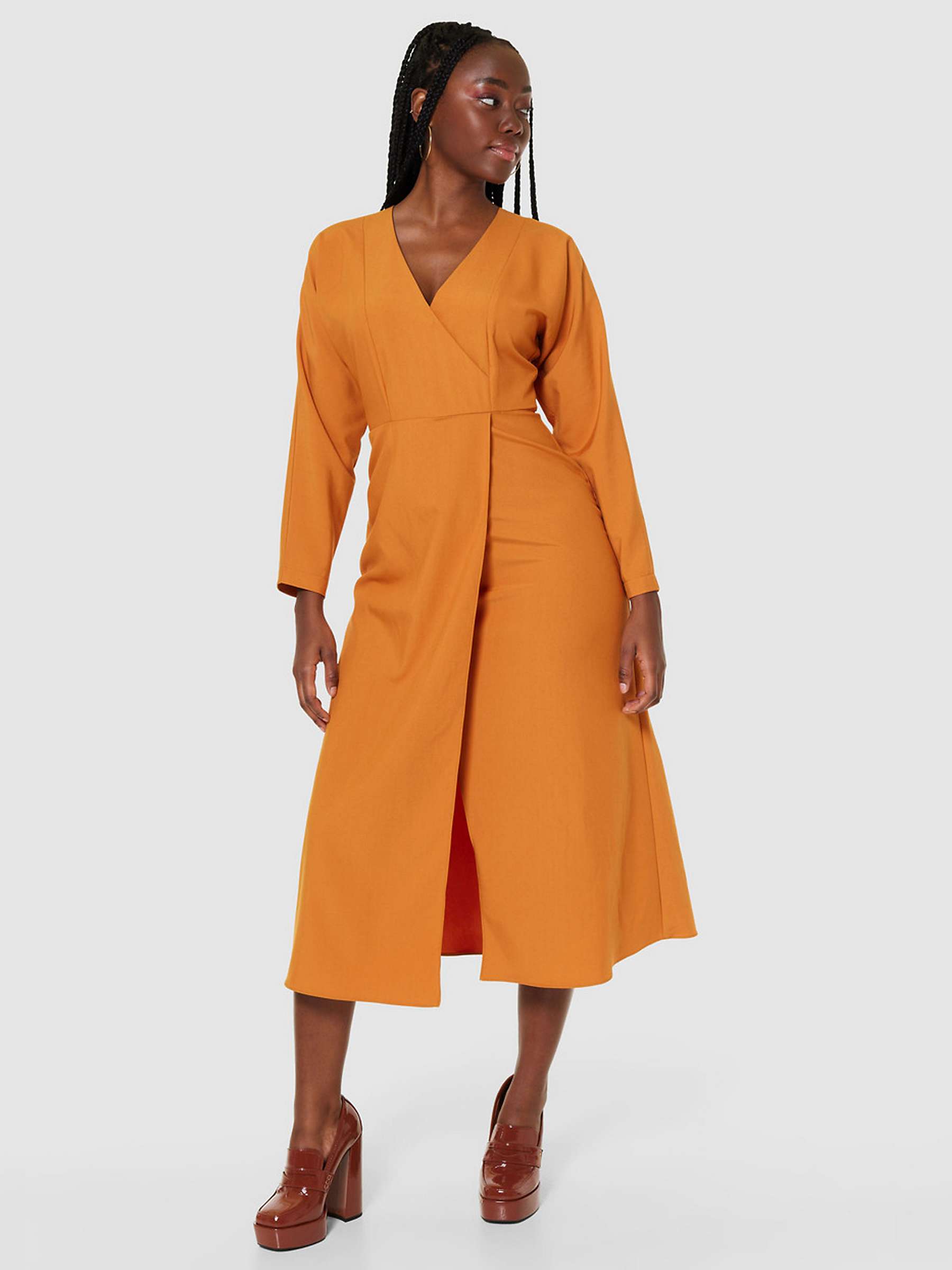 Buy Closet London Kimono Wrap Dress, Copper Online at johnlewis.com