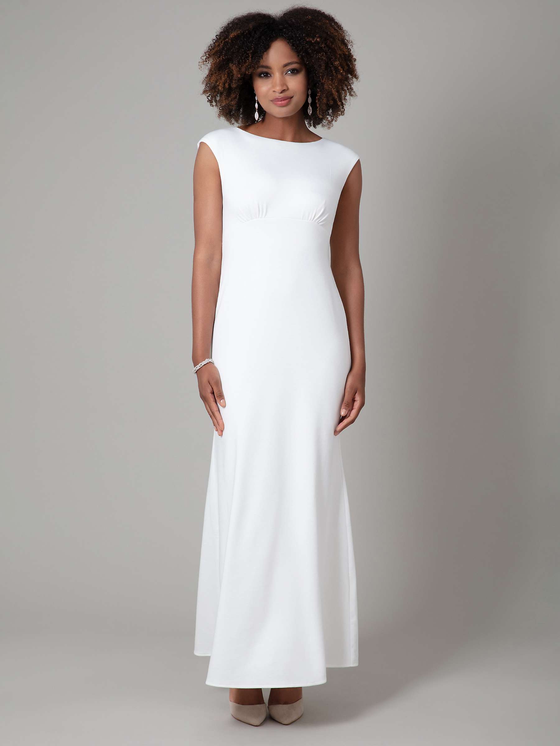 Buy Alie Street Pippa Ponte Roma Wedding Dress, Ivory Online at johnlewis.com