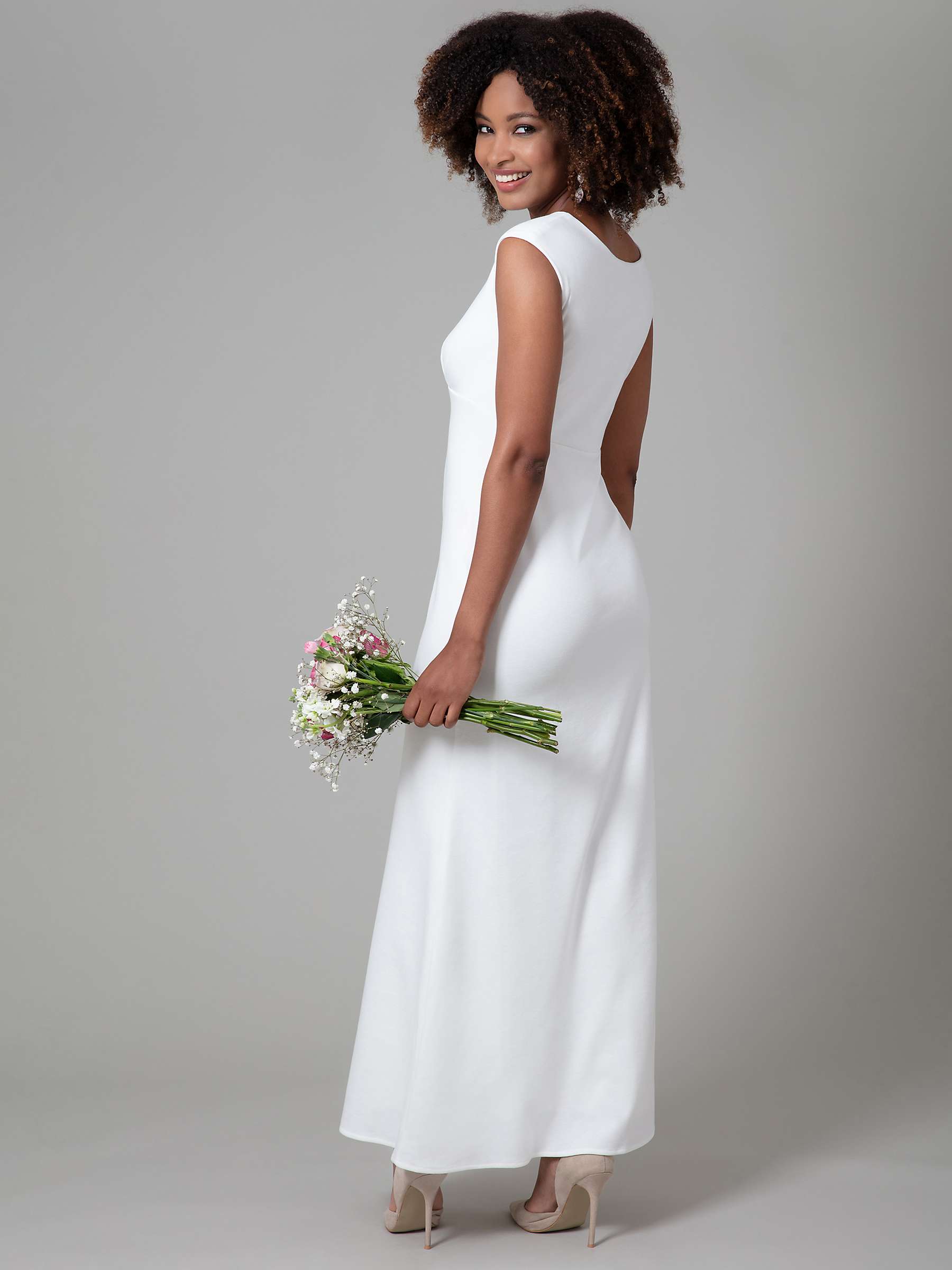 Buy Alie Street Pippa Ponte Roma Wedding Dress, Ivory Online at johnlewis.com