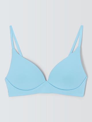 John Lewis ANYDAY Willow Non-Wired T-Shirt Bra, Light Blue