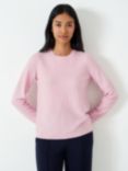 Crew Clothing Harmony Wool Blend Jumper, Pastel Pink