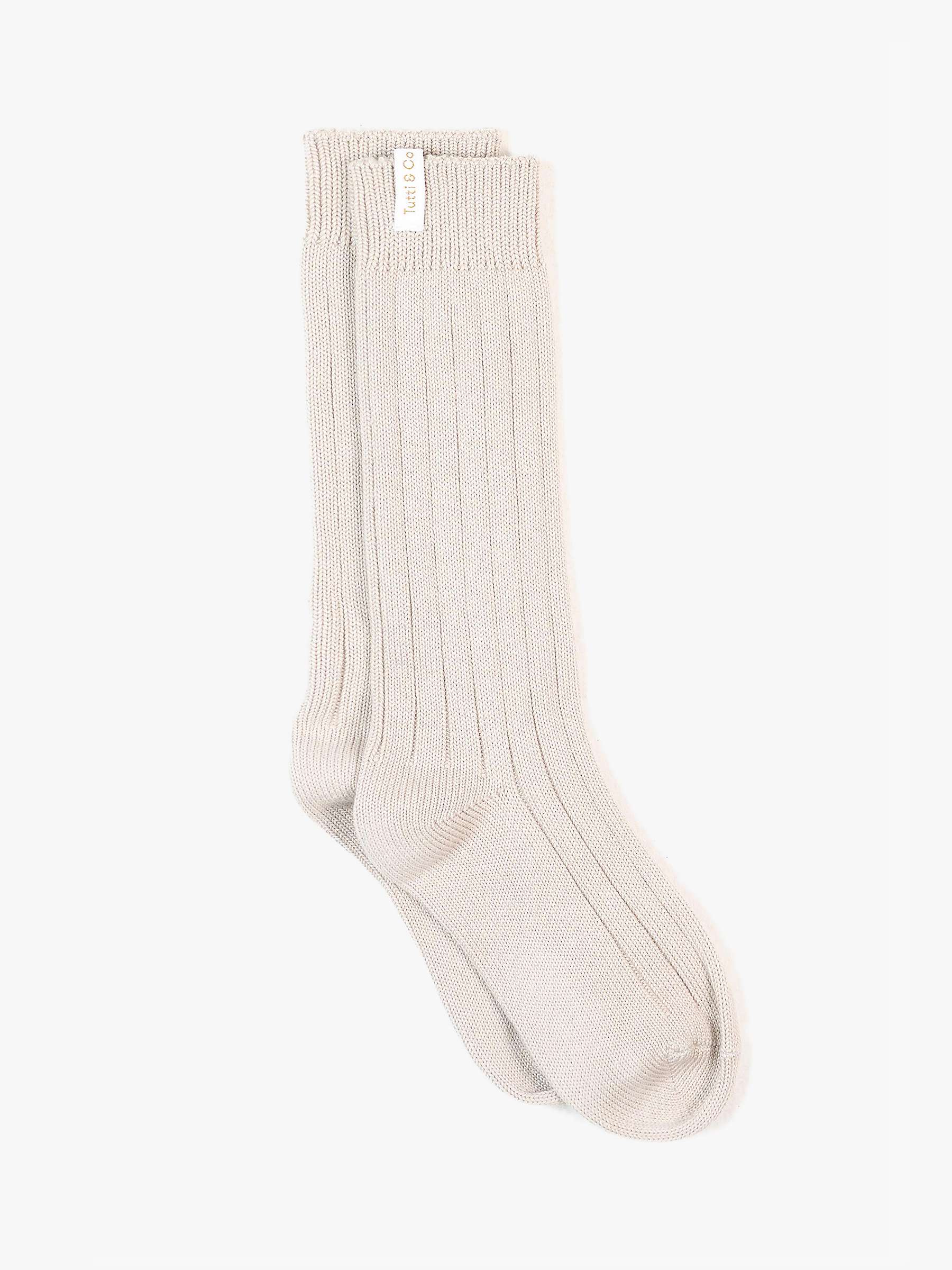 Buy Tutti & Co Farne Plain Ribbed Long Socks, One Size Online at johnlewis.com