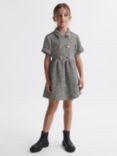 Reiss Kids' Junip Tweed Button Up Dress, Multi
