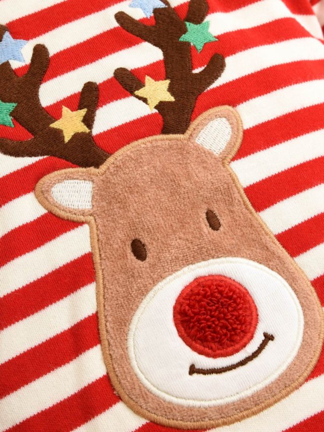 Buy JoJo Maman Bébé Kids' Reindeer Jumper from the JoJo Maman Bébé