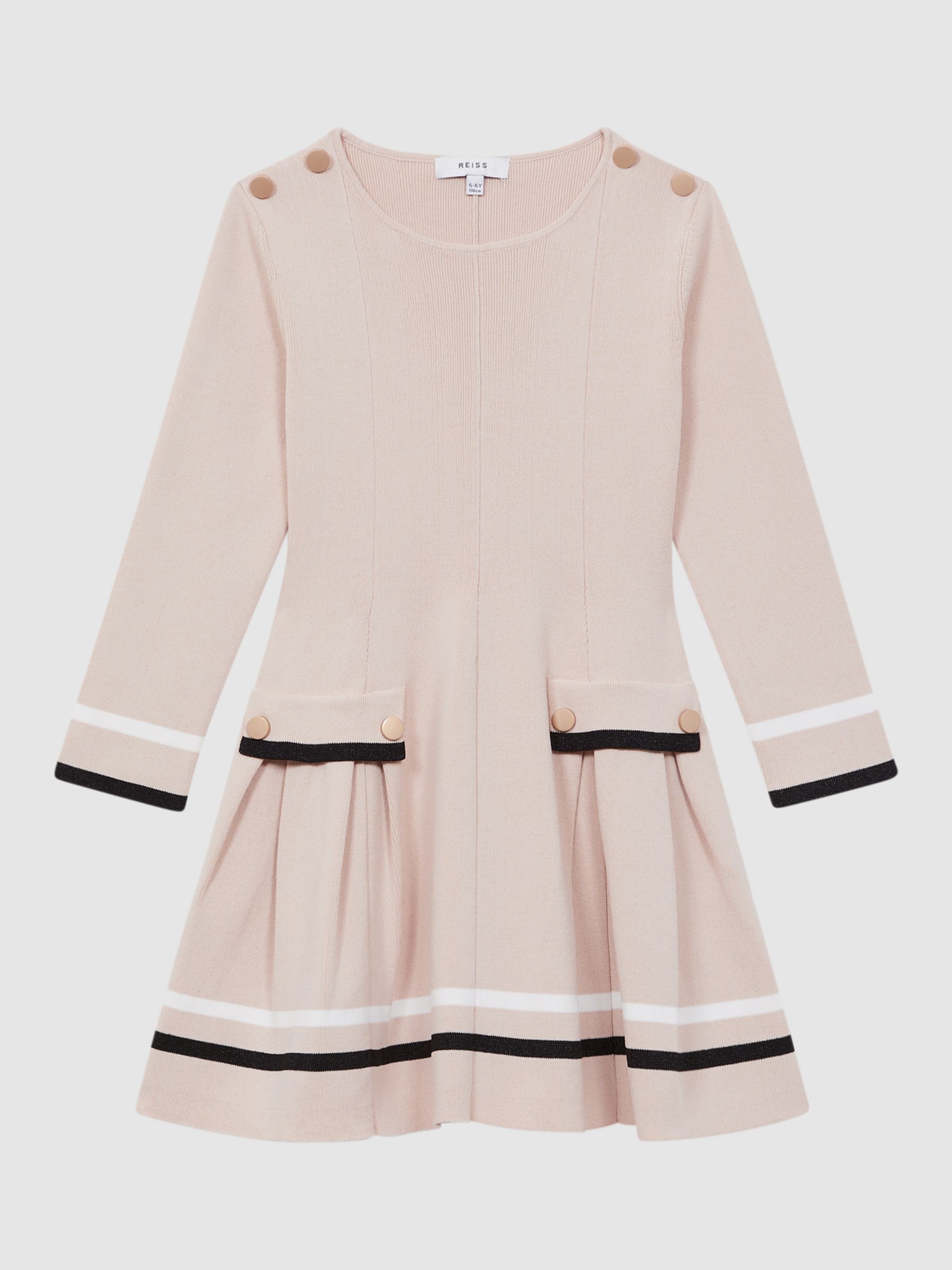 Buy Reiss Kids' Paige Knitted Stripe Dress Online at johnlewis.com